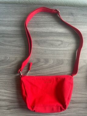 Levi's Red Canvas Crossbody Pouch